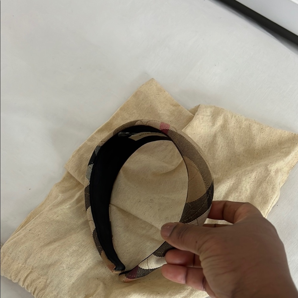 Plaid Headband Burberry